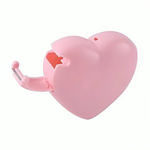Suporte para Fita Micropore Coração Rosa