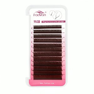 Cilios Fadvan Y 0.07D Mix 8-14mm Marrom