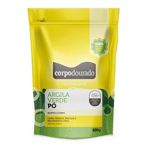 Argila Verde Pouch 300g - Corpo Dourado