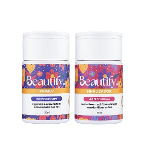 Kit Retenção de Cílios Primer e Finalizador Beautify Pro Linha Norte e Nordeste Lash