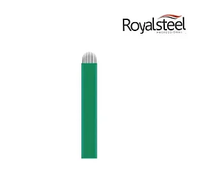 Lamina Ultra Blade Royal Steel (Anvisa) - 12 Pontas U 0.16mm Verde