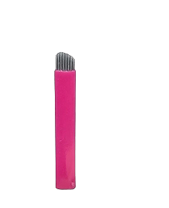 Kit com 50un Lâmina Ultra Blade Royal Steel (Anvisa) - Edição Especial TP-D 16 Pontas V 0.18mm Pink