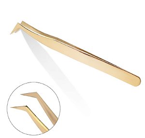 Pinça Volume Dourada para Cílios | Bella Moça