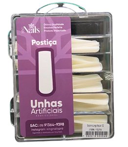 Postiça Bailarina longa Natural - 100 unidades - King Nails