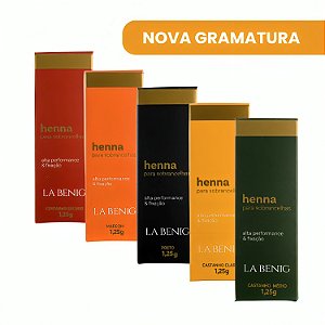 Henna La Benig Alta Fixação Profissional 1,25g