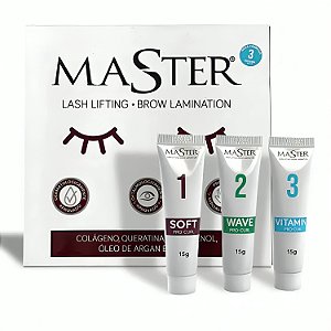 Kit Master Lash Lifting e Brow Lamination Passo 1, 2 e 3 15g