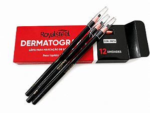 Lápis Dermatográfico Preto Royal Steel - Unidade