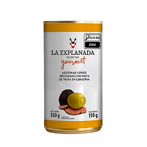 Azeitona Verde Recheada com Pasta de Trufa em Conserva 350g