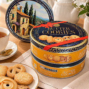 Biscoito Amanteigado Lata 340g