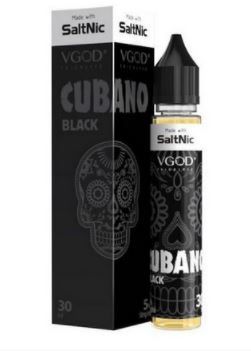 Líquido Cubano Black - SaltNic / Salt Nicotine - VGOD SaltNic - 30ml