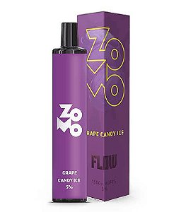 Grape Candy Ice - Flow - Zomo Vape - Pod Descartável - 1500 Puffs