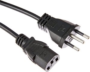 Cabo de Força padrão Novo 10A 1.5 metrs