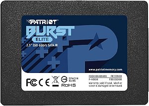 Ssd de  120GB  2,5` preto Burst elite Patriot