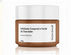 Esfoliante Corporal e Facial de Chocolate