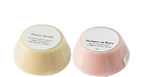 Shampoo e Condicionador Sólido Vegano 02 Unidades