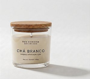 Vela Chá Branco Vegana Aromática