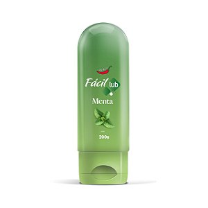 FÁCIL LUB GÉL LUBRIFICANTE BEIJÁVEL 200G MENTA