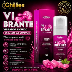 Vibrador Líquido Vibrante Chiclete 15G