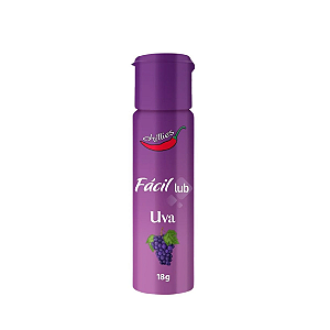 FÁCIL LUB GEL LUBRIFICANTE BEIJÁVEL 18G UVA