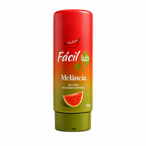 FÁCIL LUB GÉL LUBRIFICANTE BEIJÁVEL 200G MELANCIA