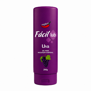 FÁCIL LUB GÉL LUBRIFICANTE BEIJÁVEL 200G UVA