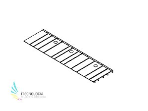 Conjunto de guias de saída de mídia - Platten A e B