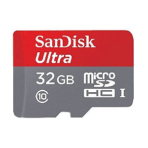 Cartão Micro SD SanDisk Ultra com Adaptador 32GB