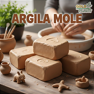 Argila Modelar Artesanato Escolar 8kg (10x800g)