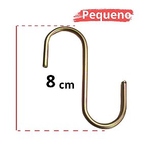 Gancho tipo "S" tamanho Pequeno 8CM