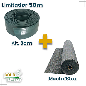 Kit Limitador 50m + Manta Geotextil 10m