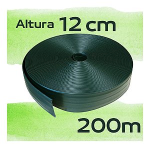 Limitador Separador Divisor De Grama Alt. 12cm - 200m (4x50) Com Borda