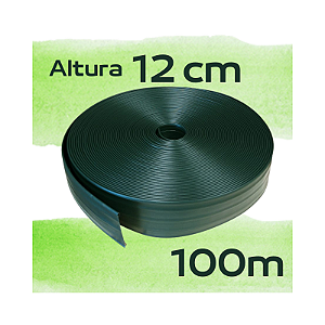 Limitador Separador Divisor De Grama Alt. 12cm - 100m (2x50) Com Borda