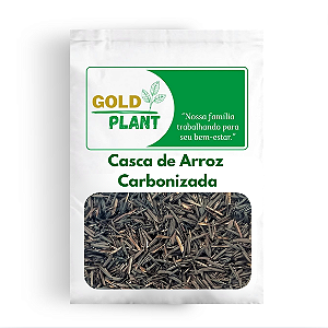 Casca Palha de Arroz Carbonizada para Jardinagem