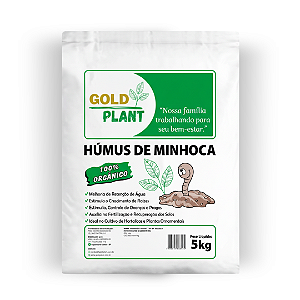 Humus de Minhoca Gold Plant Orgânico
