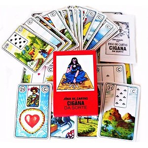 O Tradicional Baralho Cigano 36 cartas Plastificado com Manual