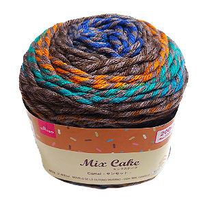 Novelo de Lã para Tricô Crochê 124m Outono/Inverno Alfajor Daiso