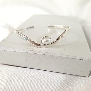 Bracelete ondas pérola