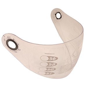 Viseira Cristal Capacete Yohe Grid 833 2mm Original