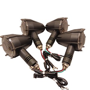 Pisca Seta Led Moto Bullet Choppers Bobber Custom Harley