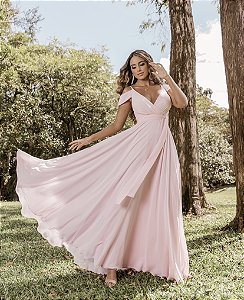 VESTIDO DE FESTA ROSÉ (REF 1044)