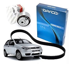 Kit Correia Dentada Palio Novo Uno Punto Fiat 500 Strada 1.3 1.4 8v Fire evo 2008 em diante 129 Dentes