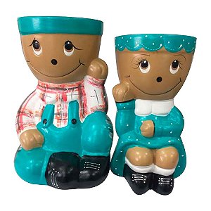 Casal de Vasos Par Romântico Decoração Casa e Jardim - Tiffany