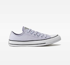 Tênis Converse Chuck Taylor All Star Ox Authentic Glam Lilas Prata Puro CT17300002