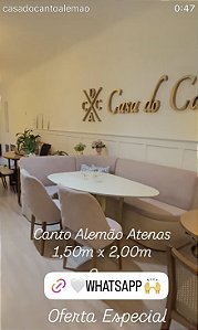 Conjunto Banco Atenas amadeirado tecido boucle plus malva e base carvalho treviso medida de 1.50x2.00 com mesa tampo em resina e base cristal medida de 1.40x0.90 tampo areia e base dourado