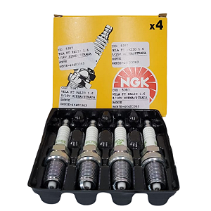 Jogo De Vela De Ignição Fiat Palio 1.6 8/16v Siena/Strada 1.5/1.6 Hyundai I30 2.0 09/ Tucson 2.0 04/ Chevrolet Astra 1.8/2.0 95/