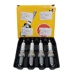 Jogo De Vela De Ignição Fiat Tipo 1.6 Uno 1.4 Gasolina Foord Escort/Pampa/Belina/Corcel/Verona 1.6 CHT Volkswagen Gol 1.6 AE