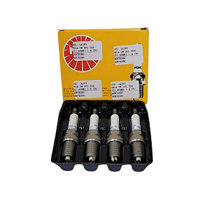 Jogo De Vela De Ignição Volkswagen Gol Todos 05/ Kombi 1.4 09/ Polo/Crossfox 1.6 08/ Saveiro/Parati 1.6 06/ Space 12/15 Voyage Todos 08/ Flex