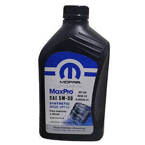 Óleo Motor 5W30 Maxpro Mopar Motor Diesel Dpl C2 Acea C2 Sintético 1LT