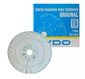 Disco Tacógrafo 125 KM/H CX 7 Dias