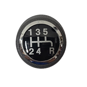 Manopla do Câmbio Fiat Gran Siena 12/ Cinza com Anel Cromado